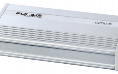 High power, high efficiency compact mini amplifier-4x100W @ 4 ohms