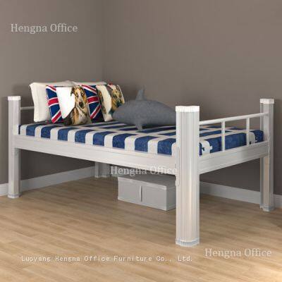 Modern Metal Single Bed Frame | Durable Iron Tube & Noise Free Construction | Hospital Or Home Bedroom - Custom Furniture Factory