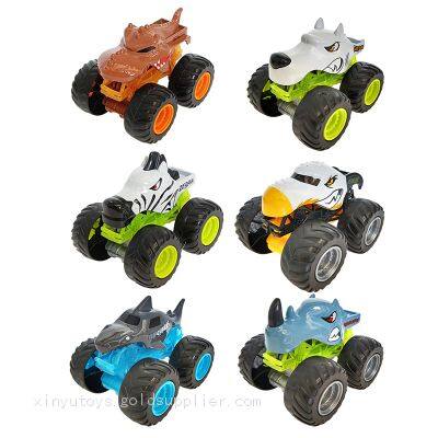 1:43 Scale Diecast Animal Toy Car Eagle Zebra Rhinocero Shark Dinosaur Dog Free Wheeling