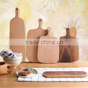 2016new design creative wood cutting board chopping block with handle wooden pizza plate                        
                                                Quality Choice