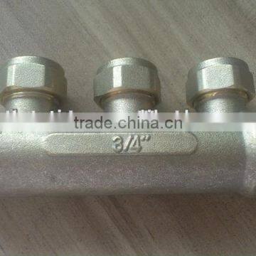 Brass forged water manifold for pex-al-pex heating pipe water manifold                        
                                                Quality Choice