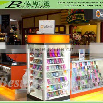 Custom made cellular shopping mall phone accessories kiosk for sale