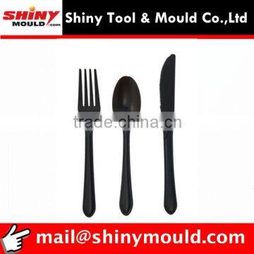 multi cavities disposable plastic spoon cutlery thin wall mould