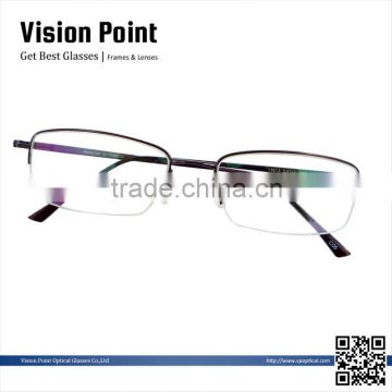 Half-rim half titauium mens 2014 new style glasses frames spectacle frames manufacturers