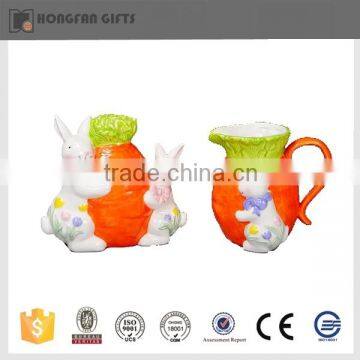 hot sell home goods unique ceramic easter dinnerware