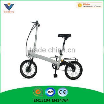 Grey 16 inches Outdoor leisure lithium battery Electric bycicle                        
                                                Quality Choice