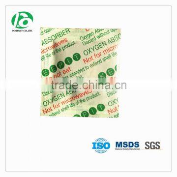 Oxygen level indicator chemical preservatives oxygen absorber for food package