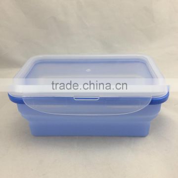 Top Quality Silicone Produce Wholesale Rectangular Lunch Box