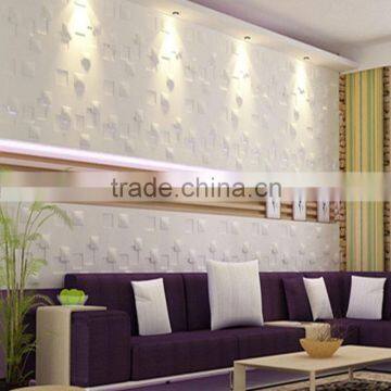 Vinyl coated price 3d pvc decoration wall board