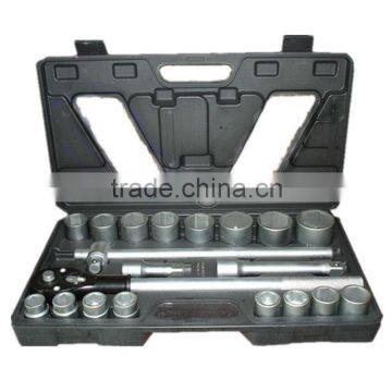 21pcs 3/4" DR.socket wrench set tool box with tools