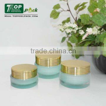2015 Luxury Acrylic Cosmetic Plastic Jar With Gold Cap for Facial Cream, Eye Cream photo-2