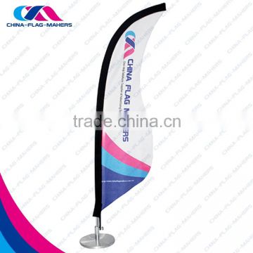 teardrop sail banner with x-cross