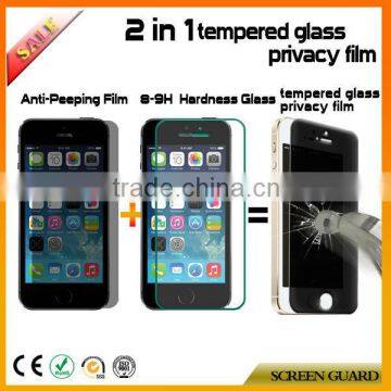 Good Quality Anti-oil Anti-spy Tempered Glass Privacy Film For Iphone5