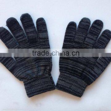 Ladies Space Dye Multicolor Knitted Personalized Winter Gloves photo-4
