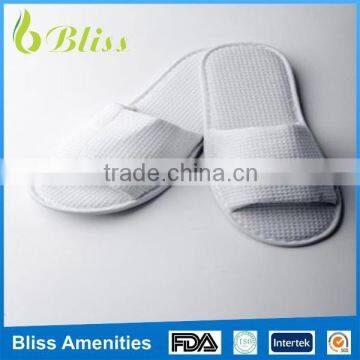 N26 High Quality customizable open toe waffle disposable hotel slippers