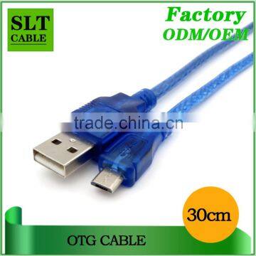 SLT Blue USB 2.0 OTG Cable A Male to A Male 30cm