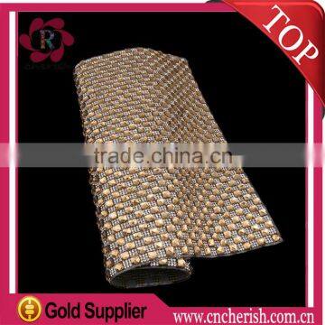 2016 Top Fashion Hot Fix Rhinestone Mesh Trimming 24 x 40cm for Decoration and Garment