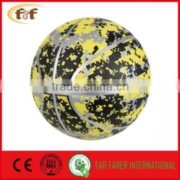 Camo rubber baketball as promotional items