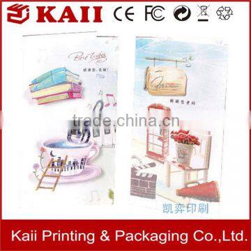 wholesale custom offset printing handmade decorative greeting card manufacturer in China