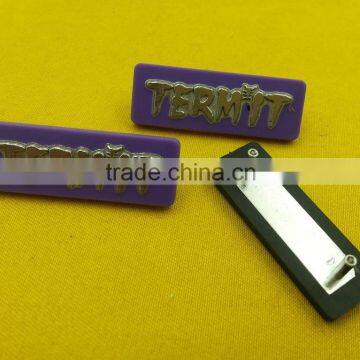 New Arrive High Quality Rubber Covered Zinc Alloy Metal Rivet Badges For Handbad -- P5330 photo-2