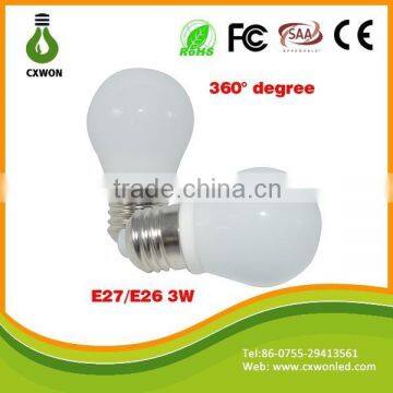 High Quality AC85-265V SMD2835 Non-dimmable E27 3w Ceramic Led Bulb photo-3