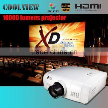 edge blending built in 3LCD Full HD HDMI DVI support wuxga 1920x1200 10000 lumens projector cinema
