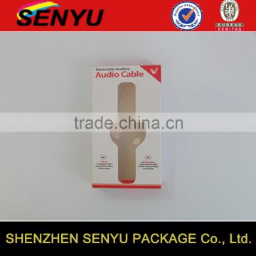 recyclable feature audio cable PVC window, C1S paper packaging boxes                        
                                                                                Supplier's Choice