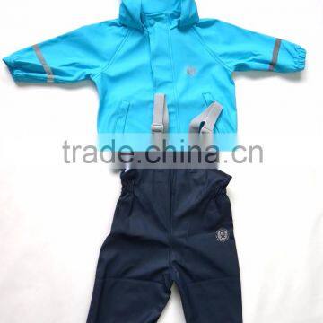 breathable all-in-one suit for kids eco-friendly rainsuit