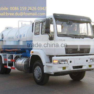 2ton vacuum suction sewage truck for mud cleaning