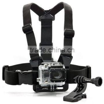 Black Chest Strap Harness For Gopro HD Hero 2/3/4