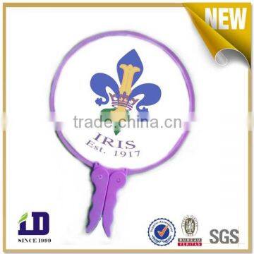 Customized Logo Nylon Hand Fan/Nylon Folding Fan/polyester Fan