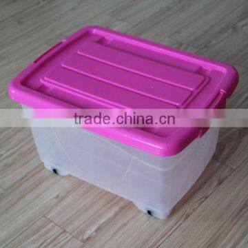 30L Plastic box plastic container with wheels