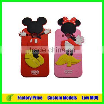 For disney mickey and minnie Custom Silicone 3d phone back cover case for Huawei A199 phone back cover