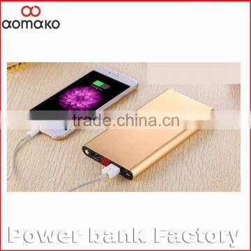 Hot selling Cheap price LED screen display 8000mah power bank, alloy external battery charger