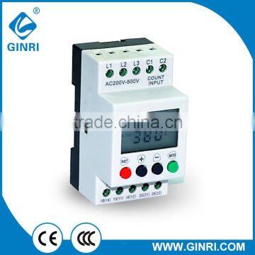 JVR800-1LCD Display Phase Failure and Phase Sequence Relay with Timing and Counting