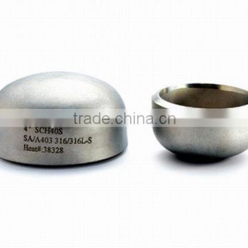 Made in China Stainless Steel Seamless Pipe Fitting DIN 2605-2 Cap