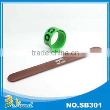 Best gifts colorful lightweight oem slap silicone bracelet