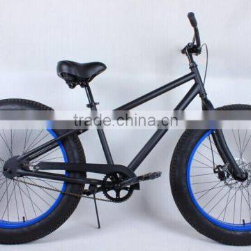 hi-ten steel 26*4.0 inch single speed fat bike made in China