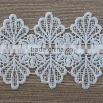 2015 new style flower chemical water-soluble cotton lace trim