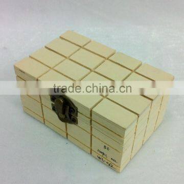 unfinished wooden box with lattice wholesale poplar