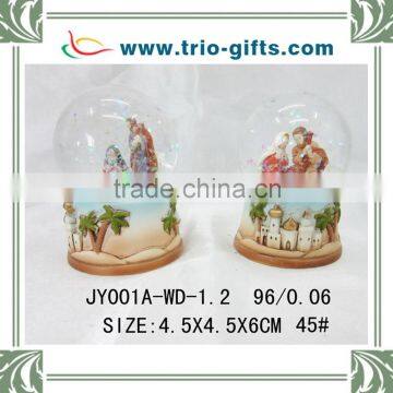 Polyresin Religious Glass Water Ball for Sale