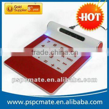 Fashion mouse pad with calculator and 4port hub for promotion use