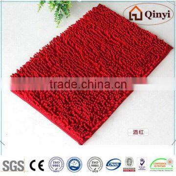 NEW machine made stripes design cotton Bath mat / Chenille mat-QINYI