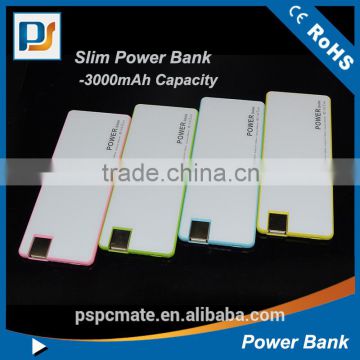 2016 Super slim power bank, Slim power bank , Wallet power bank 3000mAh for promotional gifts