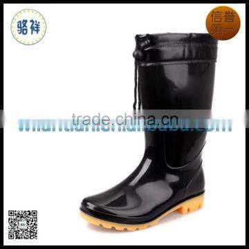 Men Plastic Black Industrial Gumboots
