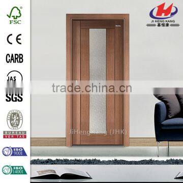 JHK-010 2016 Designs Single Track Wood Frosted Glass Sliding Door