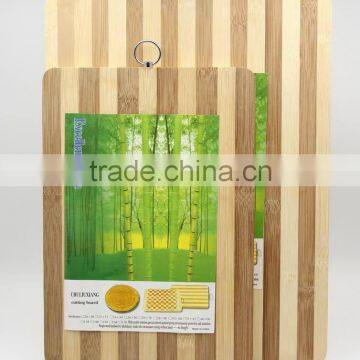 2pc bamboo cross cutting board sets