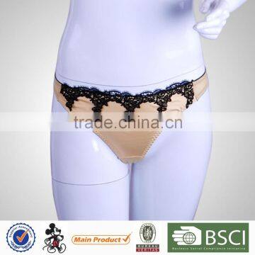 Manufacturers Selling 2015 New Thong Women's Sexy Pink Lace Mature Underwear