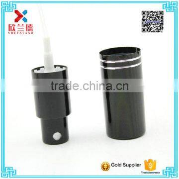 black aluminum screw spray pump for perfume bottle