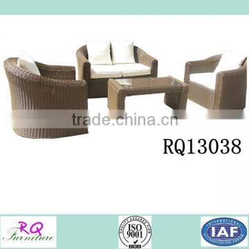 Wicker Patio Sofa PE Rattan Three Sear Sofa Set